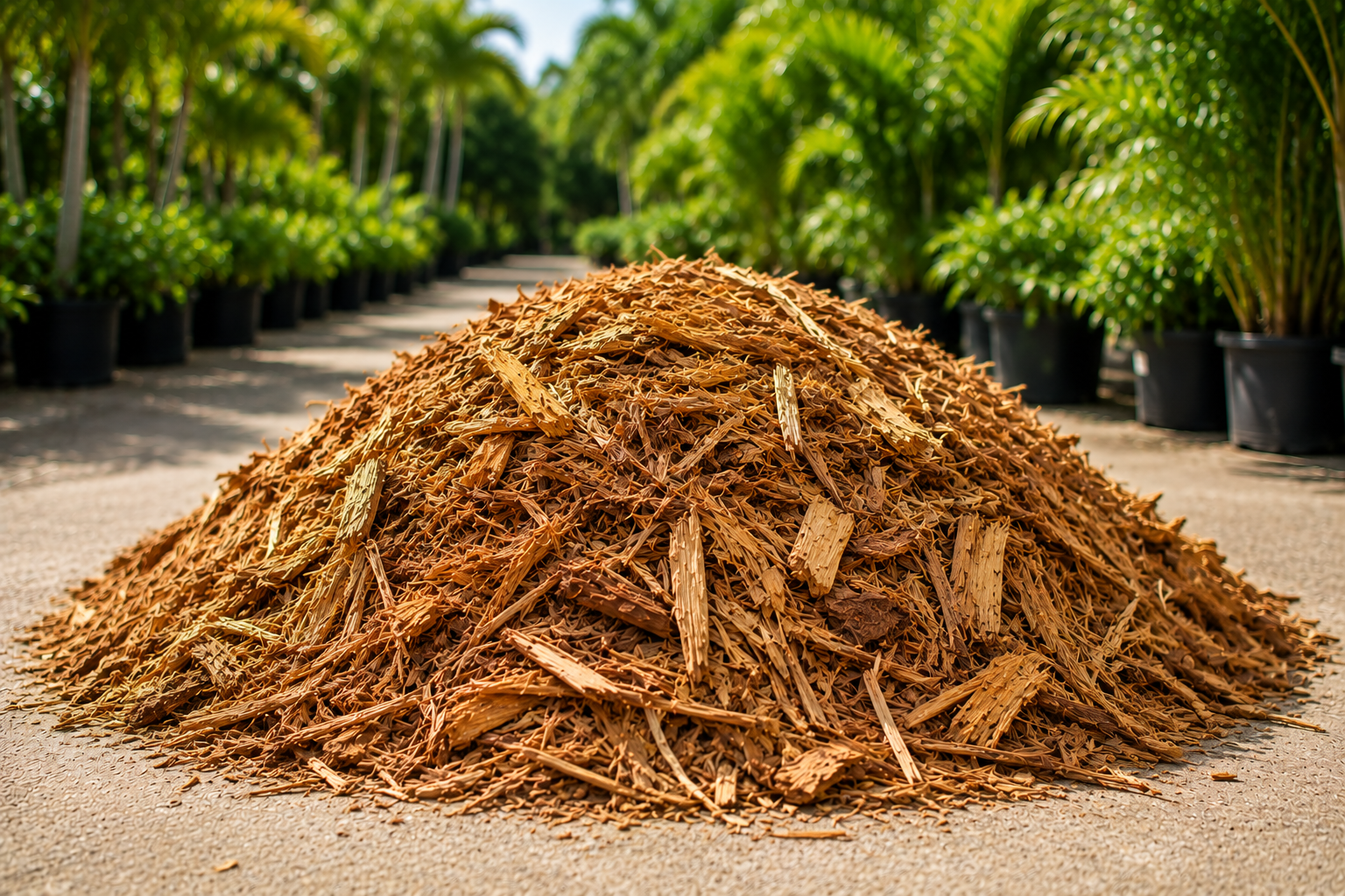 Cedar chips mulch